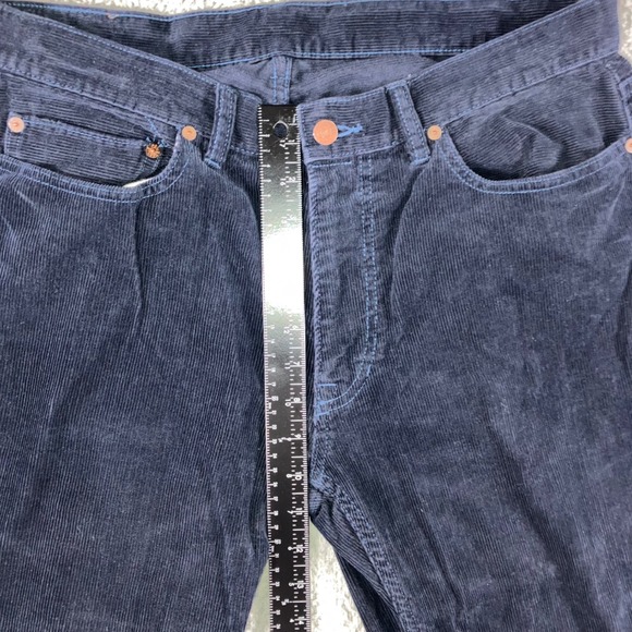 Polo‎ Ralph Lauren Corduroy Pants Men 35x32 Navy Blue Straight Leg Casual Preppy - Picture 5 of 11